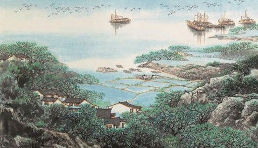 春風(fēng)又綠江南岸，滿城盡待圣能產(chǎn)！